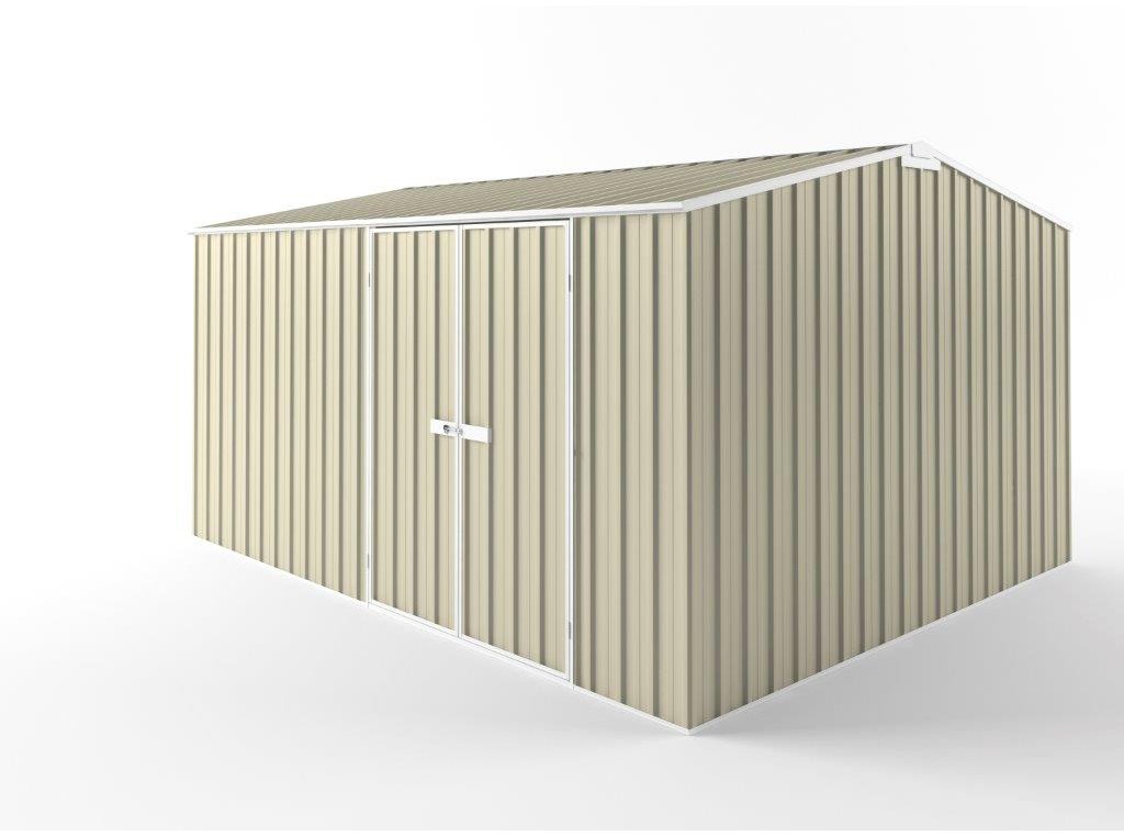 Truss Roof Garden Shed 4.50m (w) x 3.75m (d)x 2.48m (h)  Smooth Cream Colour