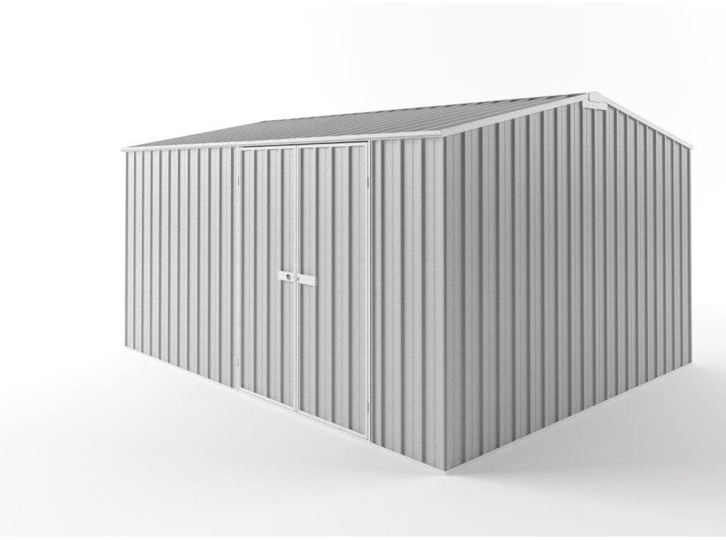 Truss Roof Garden Shed 4.50m (w) x 3.75m (d) Tall - 2.48m Zinc Colour
