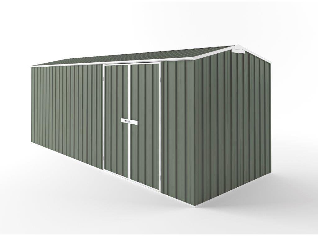 Truss Roof Garden Shed 6.00m (w) x 2.25m (d)x 2.35m (h)  Mist Green Colour