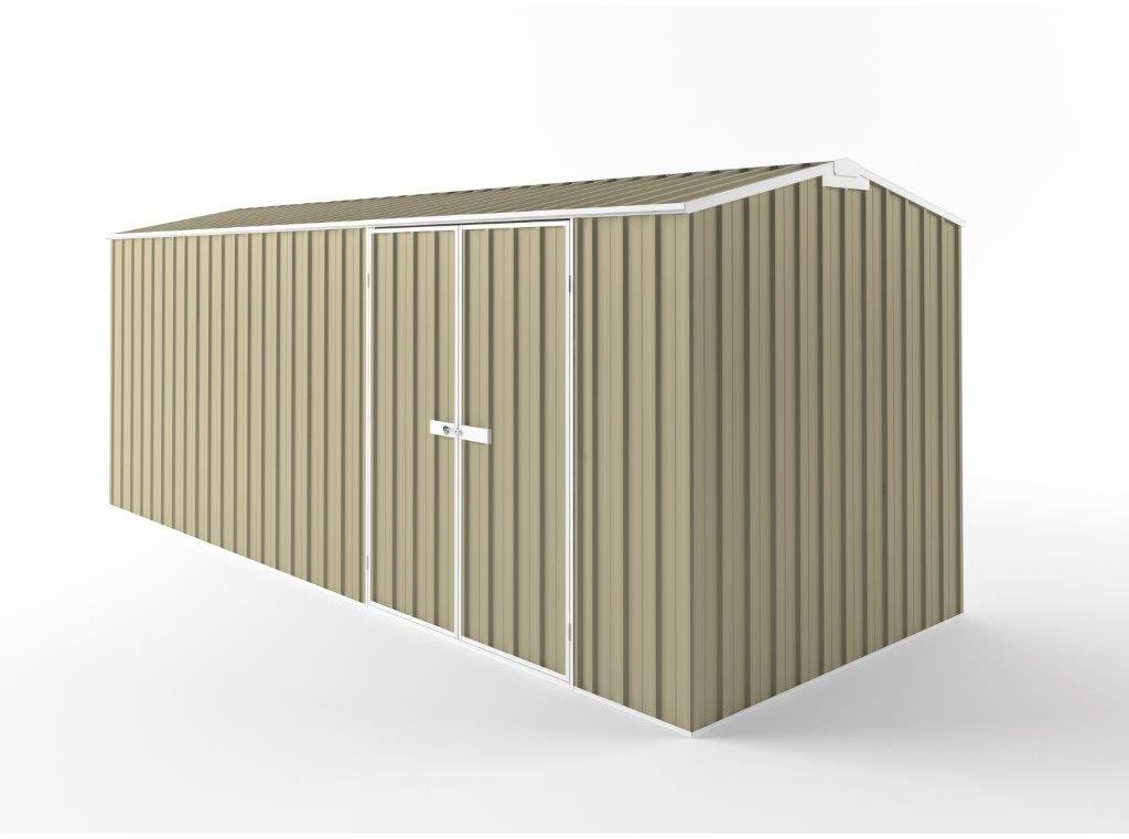 Truss Roof Garden Shed 6.00m (w) x 2.25m (d) Tall - 2.35m Wheat Colour