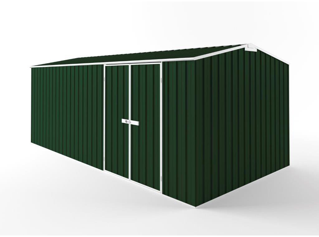 Truss Roof Garden Shed 6.00m (w) x 3.00m (d) Tall - 2.40m Caulfield Green Colour