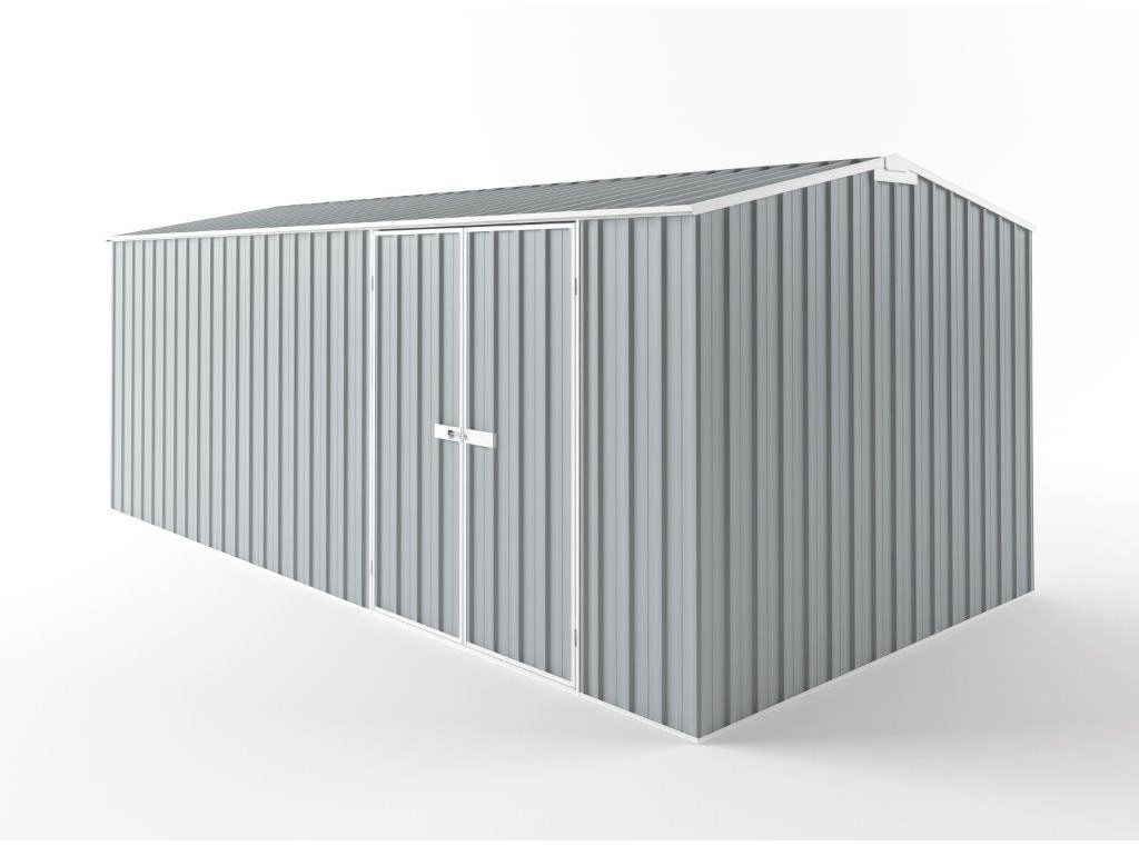Truss Roof Garden Shed 6.00m (w) x 3.00m (d)x 2.40m (h)  Gull Grey Colour