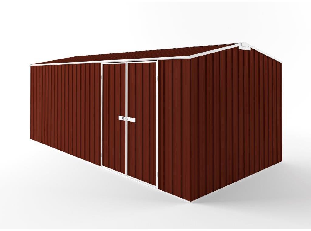 Truss Roof Garden Shed 6.00m (w) x 3.00m (d) Tall - 2.40m Heritage Red Colour
