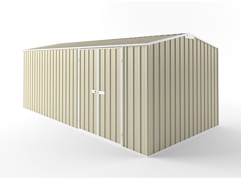 Truss Roof Garden Shed 6.00m (w) x 3.00m (d)x 2.40m (h)  Smooth Cream Colour