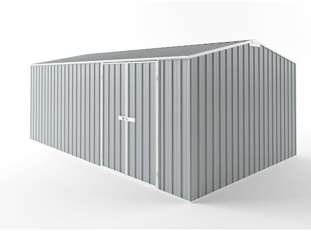 Truss Roof Garden Shed 6.00m (w) x 3.75m (d) Tall - 2.48m Gull Grey Colour