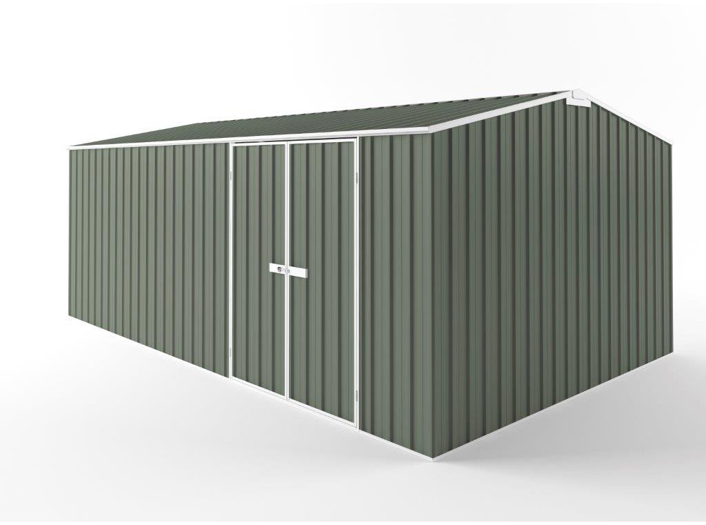 Truss Roof Garden Shed 6.00m (w) x 3.75m (d)x 2.48m (h)  Mist Green Colour
