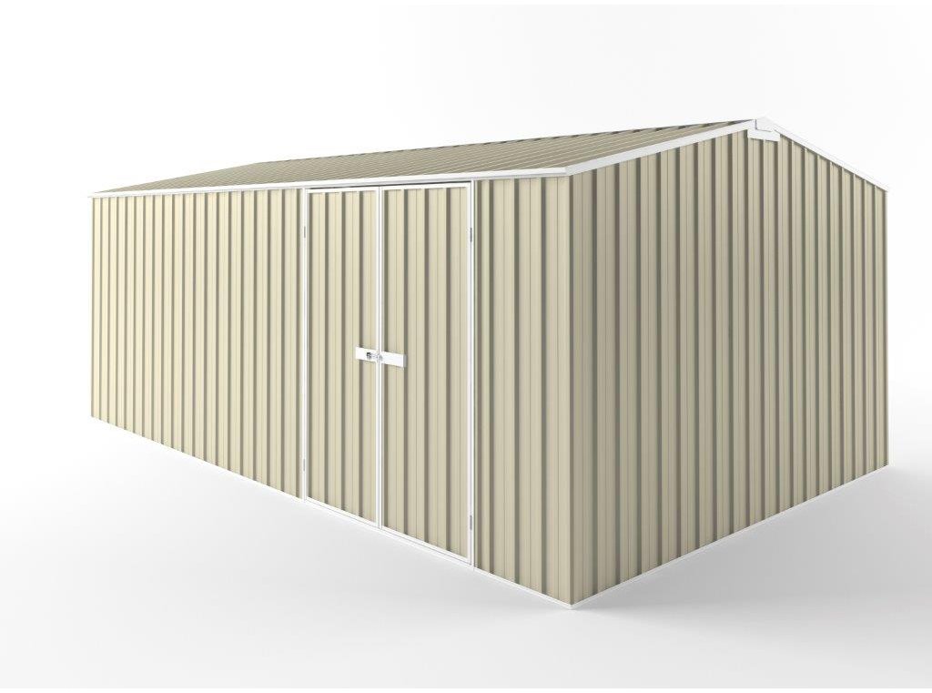 Truss Roof Garden Shed 6.00m (w) x 3.75m (d)x 2.48m (h)  Smooth Cream Colour