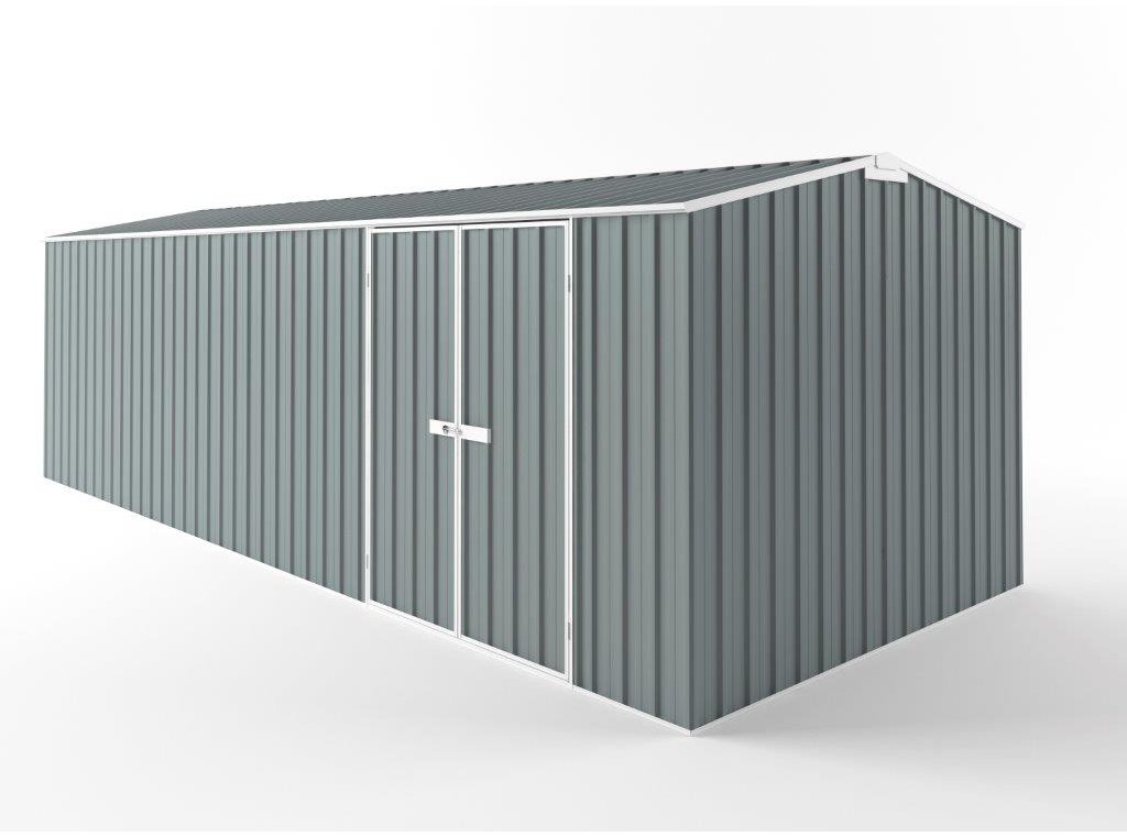 Truss Roof Garden Shed 7.50m (w) x 3.00m (d) Tall - 2.40m Armour Grey Colour