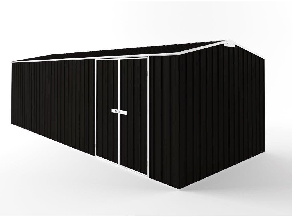Truss Roof Garden Shed 7.50m (w) x 3.00m (d) Tall - 2.40m Ebony Colour