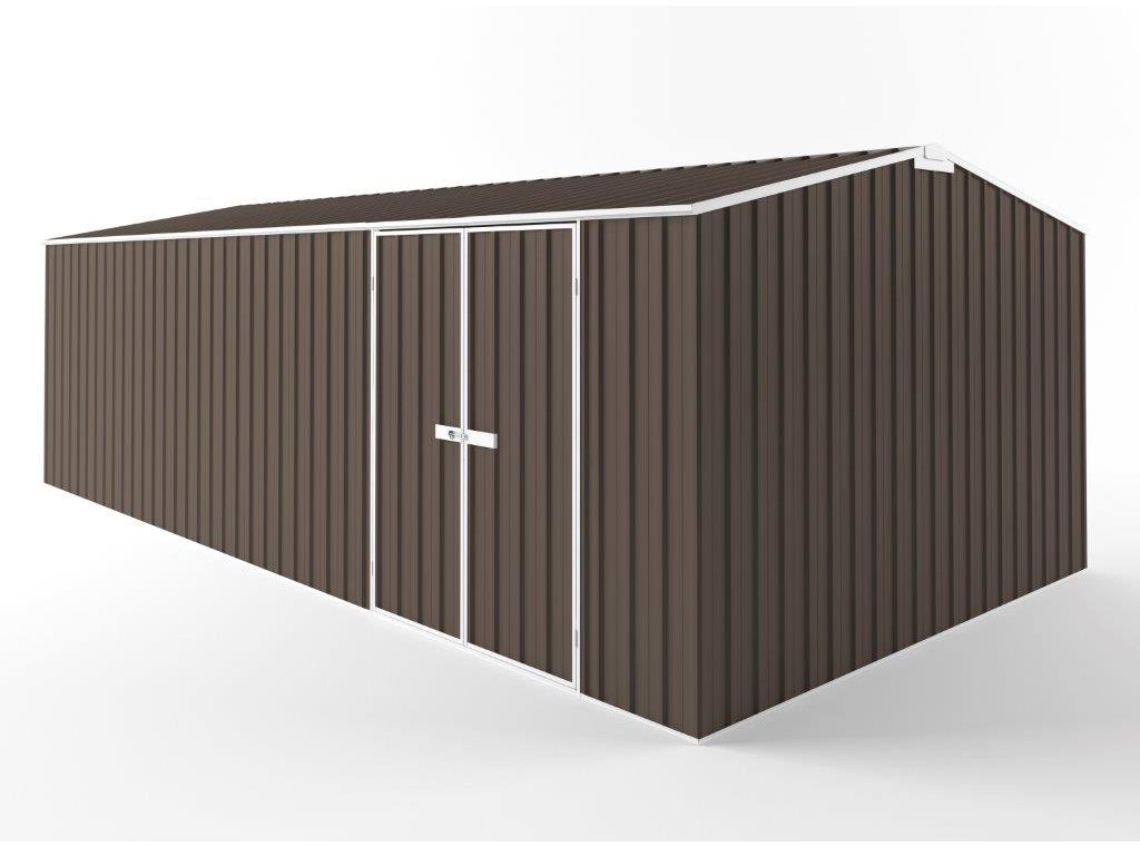 Truss Roof Garden Shed 7.50m (w) x 3.75m (d) Tall - 2.48m Jasmin Brown Colour