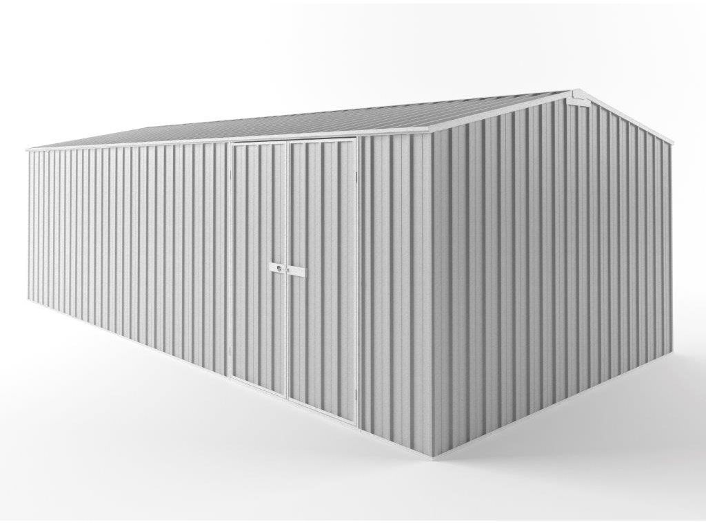 Truss Roof Garden Shed 7.50m (w) x 3.75m (d) Tall - 2.48m Zinc Colour