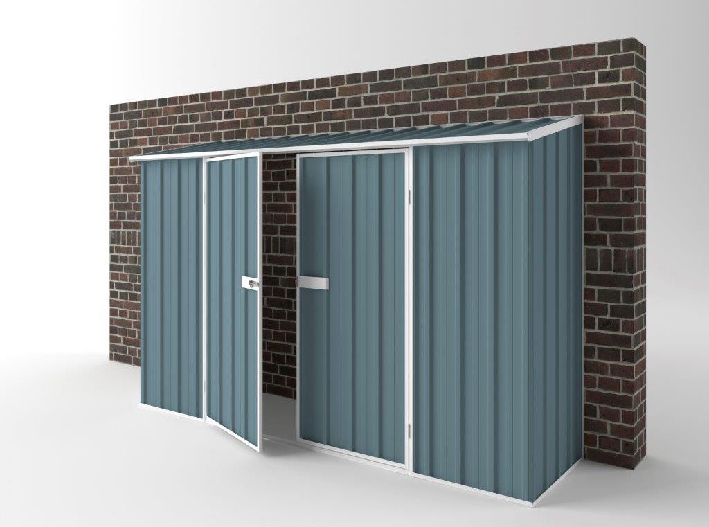 Off The Wall Garden Shed 3.00m (w) x 0.78m (d)x 1.95m (h)  Blue Horizon Colour