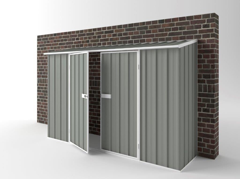 Off The Wall Garden Shed 3.00m (w) x 0.78m (d) Standard - 1.95m Bush Smoke Colour