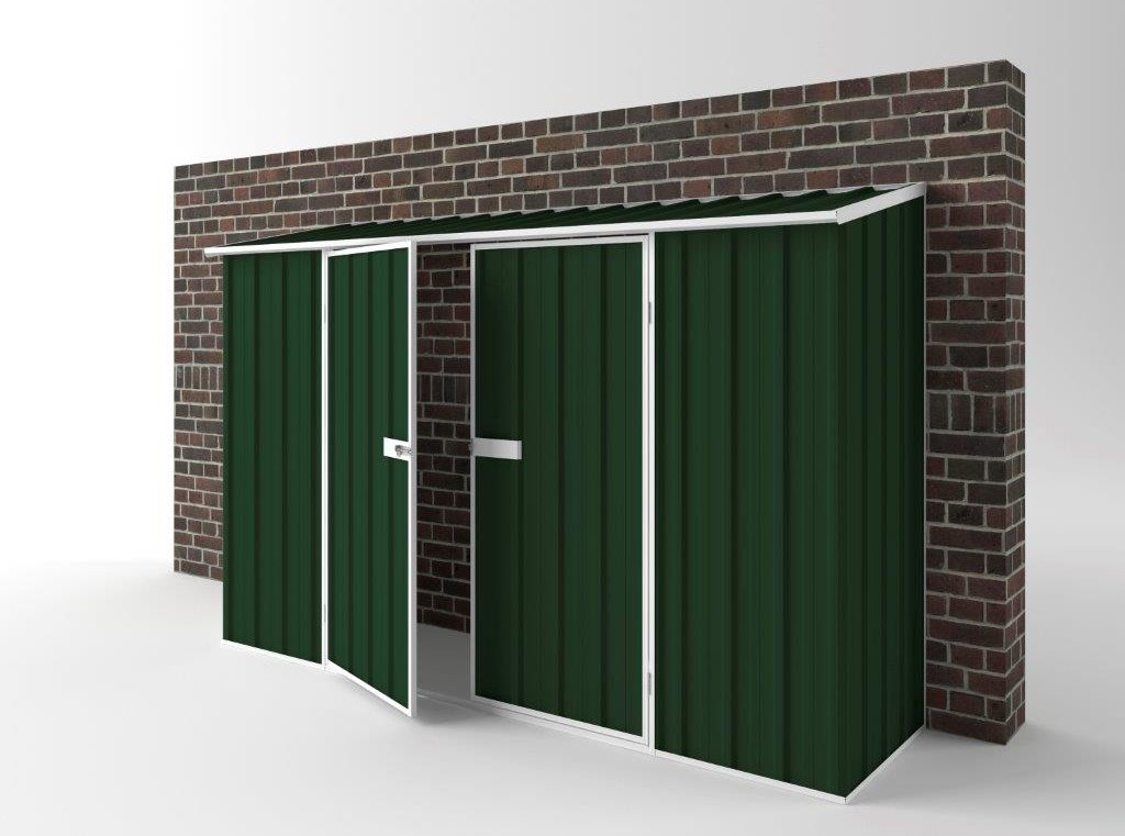 Off The Wall Garden Shed 3.00m (w) x 0.78m (d)x 1.95m (h)  Caulfield Green Colour