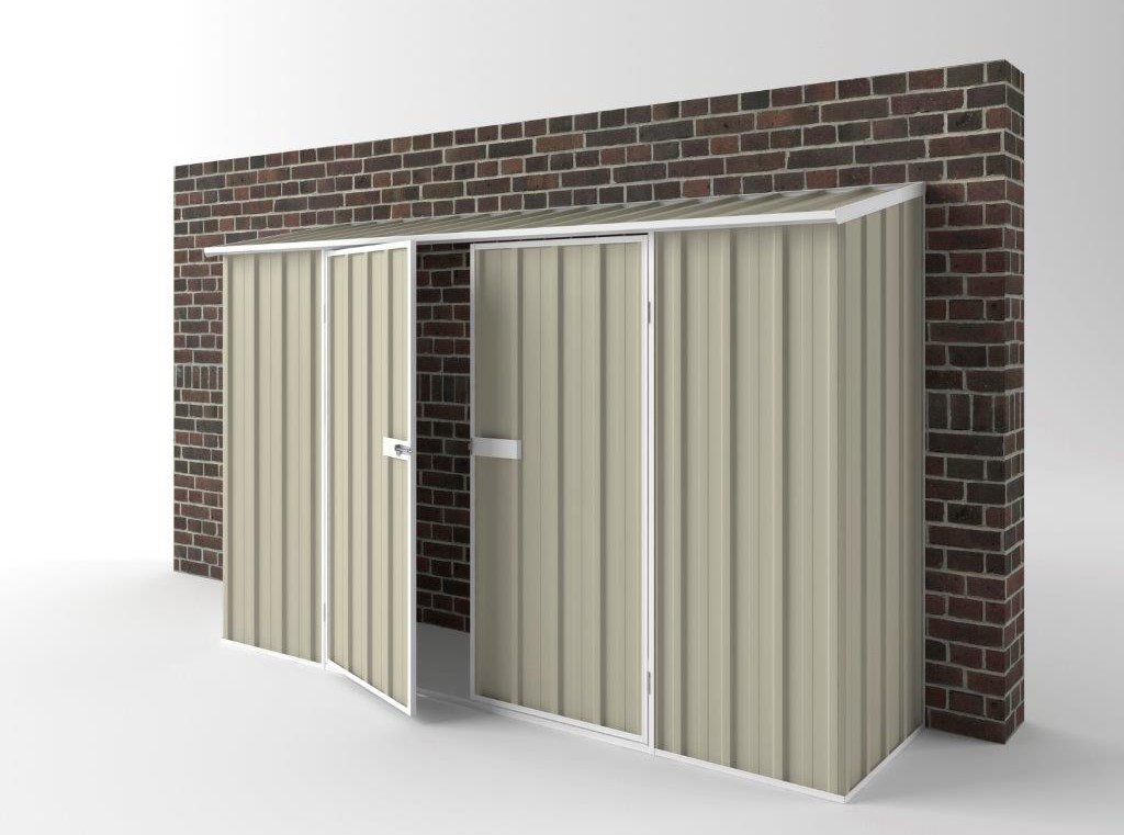 Off The Wall Garden Shed 3.00m (w) x 0.78m (d) Standard - 1.95m Merino Colour