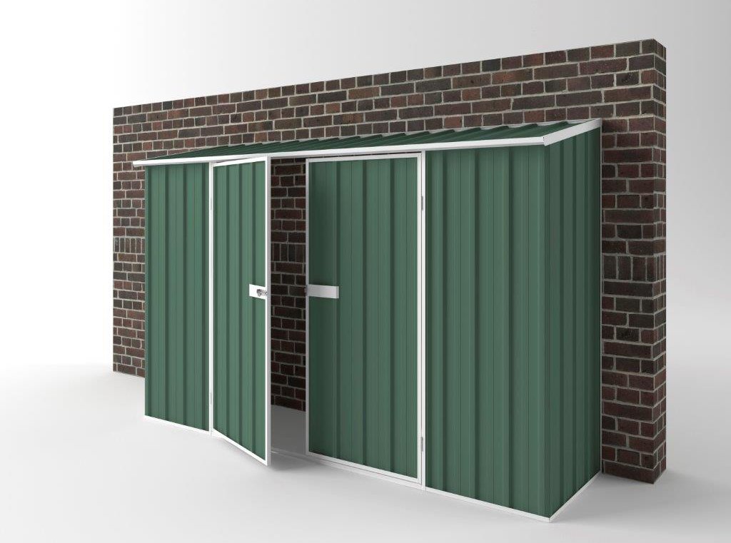Off The Wall Garden Shed 3.00m (w) x 0.78m (d)x 1.95m (h)  Rivergum Colour