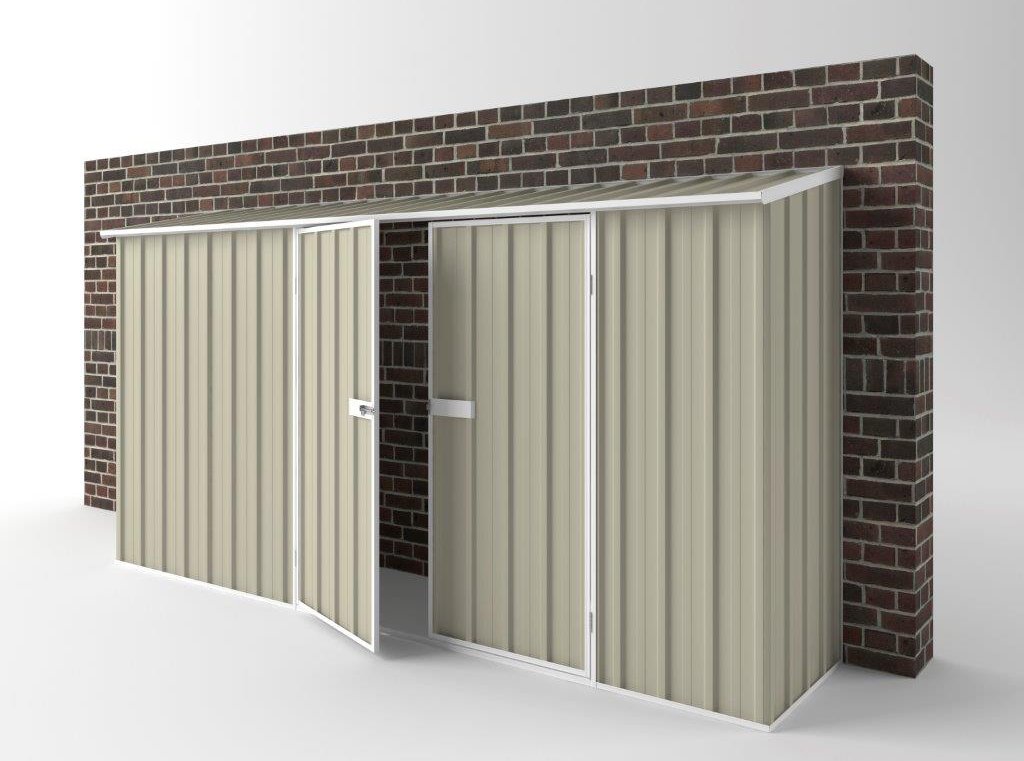 Off The Wall Garden Shed 3.75m (w) x 0.78m (d) Standard - 1.95m Merino Colour