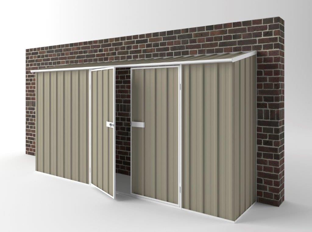 Off The Wall Garden Shed 3.75m (w) x 0.78m (d) Standard - 1.95m Stone Colour