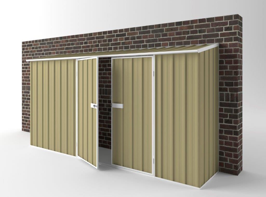 Off The Wall Garden Shed 3.75m (w) x 0.78m (d) Standard - 1.95m Sandlewood Colour