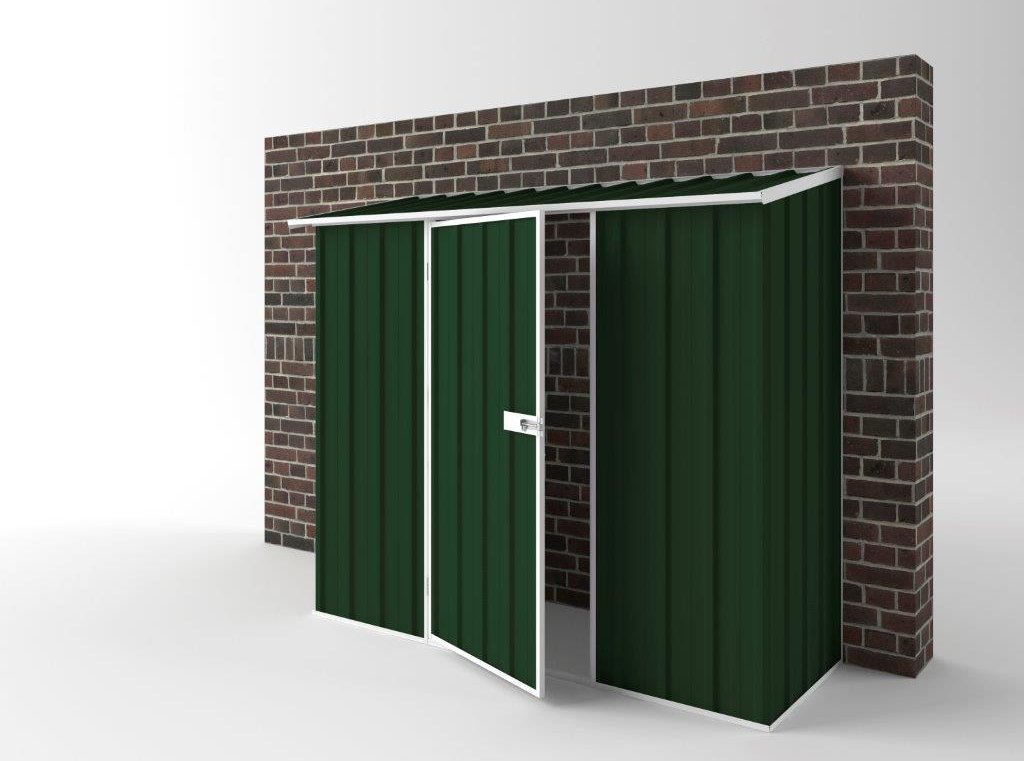 Off The Wall Garden Shed 2.25m (w) x 0.78m (d) Standard - 1.95m Caulfield Green Colour