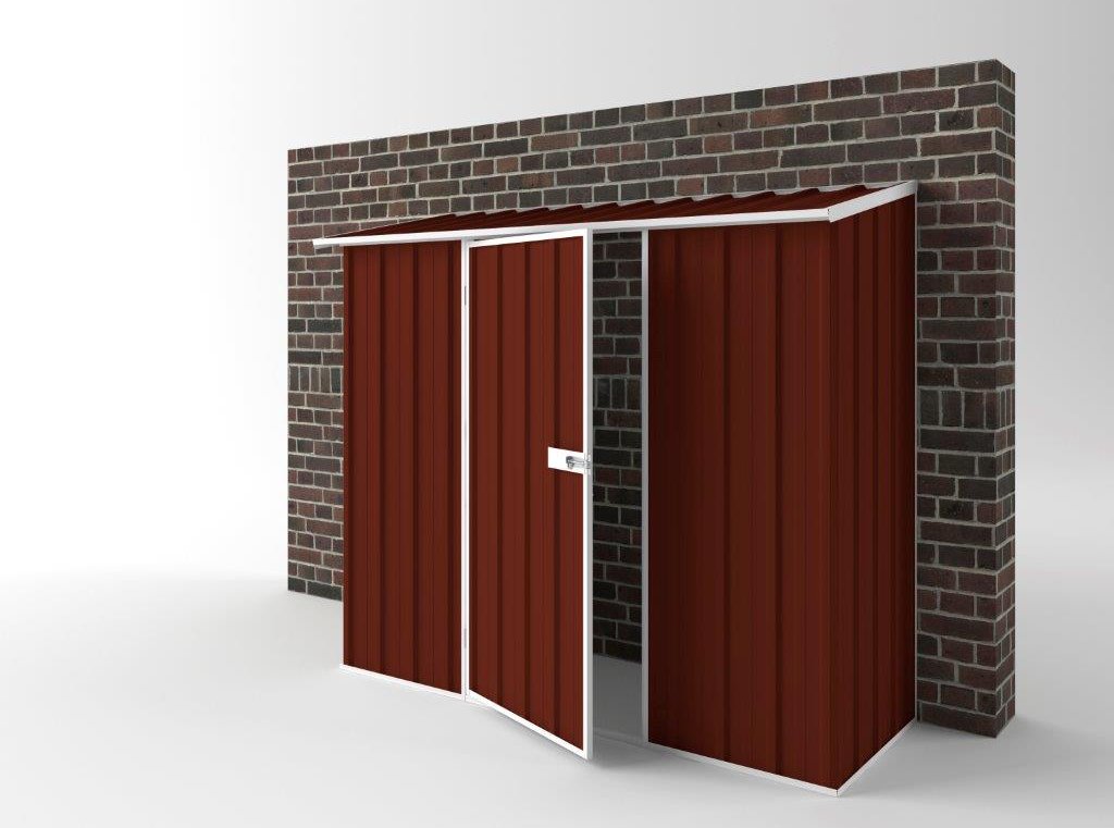 Off The Wall Garden Shed 2.25m (w) x 0.78m (d)x 1.95m (h)  Heritage Red Colour