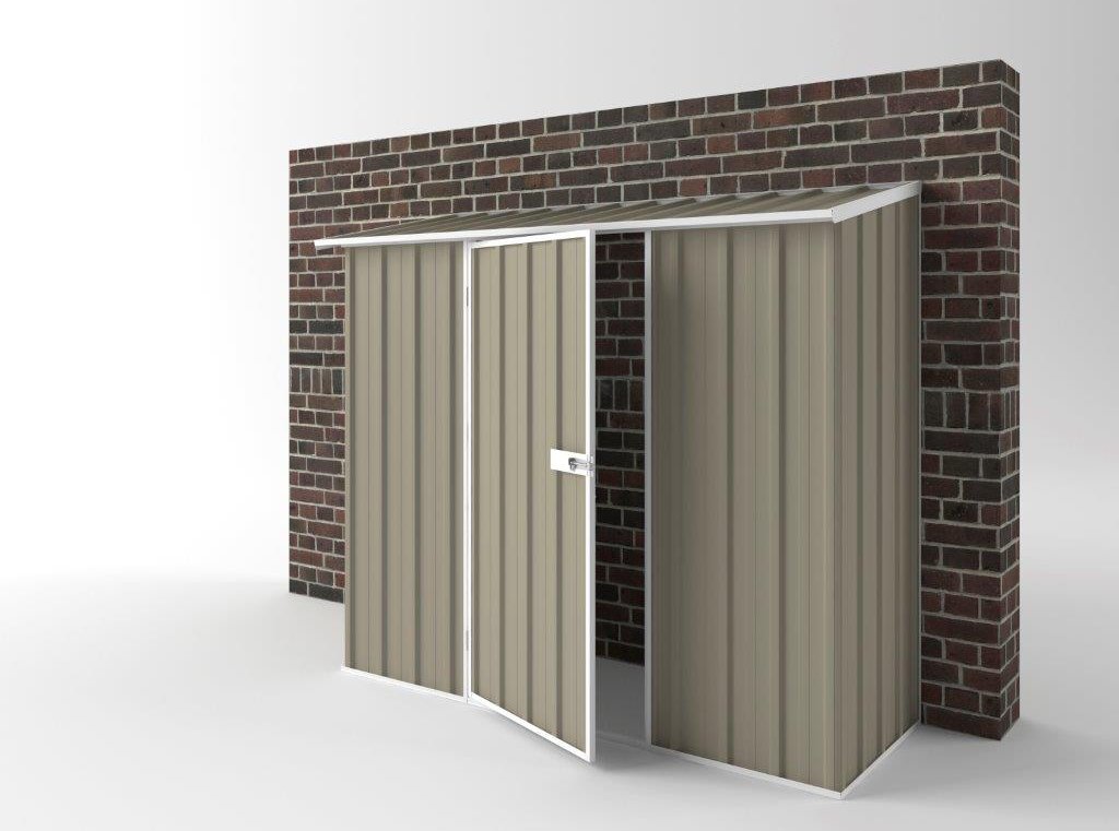 Off The Wall Garden Shed 2.25m (w) x 0.78m (d)x 1.95m (h)  Stone Colour