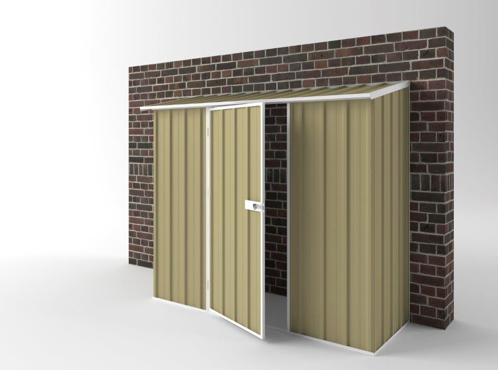 Off The Wall Garden Shed 2.25m (w) x 0.78m (d) Standard - 1.95m Sandlewood Colour