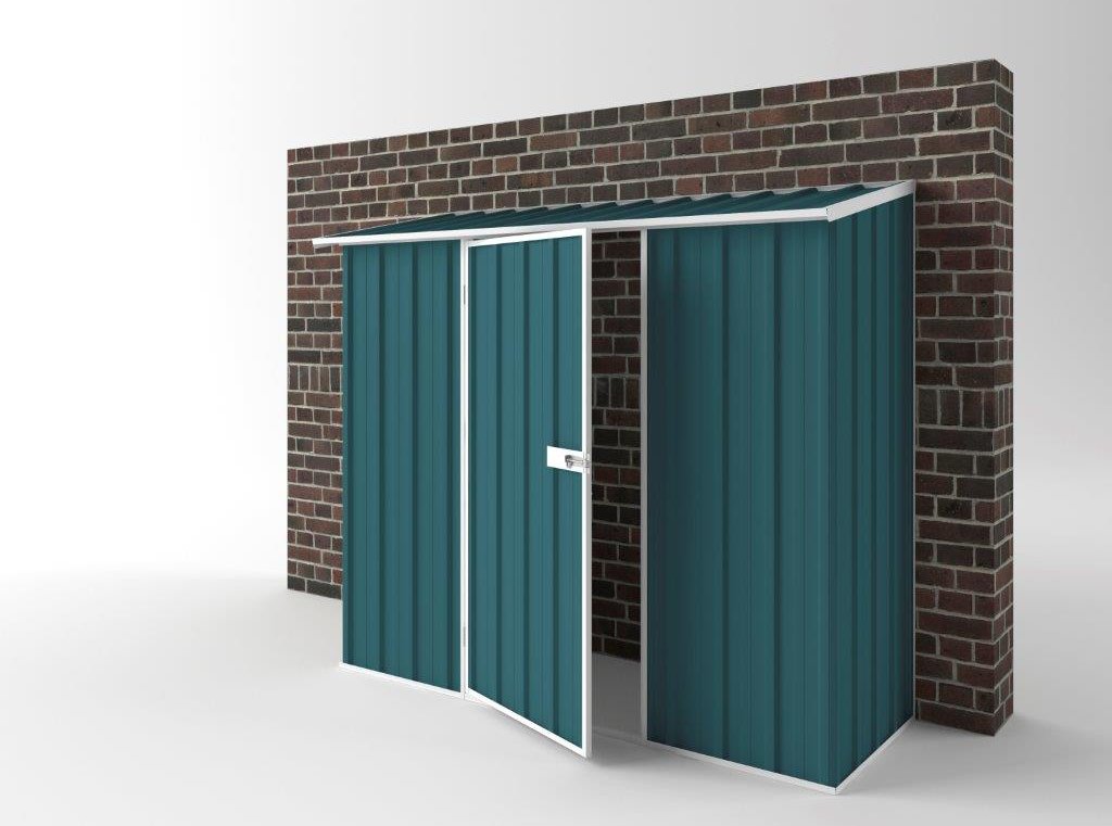 Off The Wall Garden Shed 2.25m (w) x 0.78m (d) Standard - 1.95m Torres Blue Colour