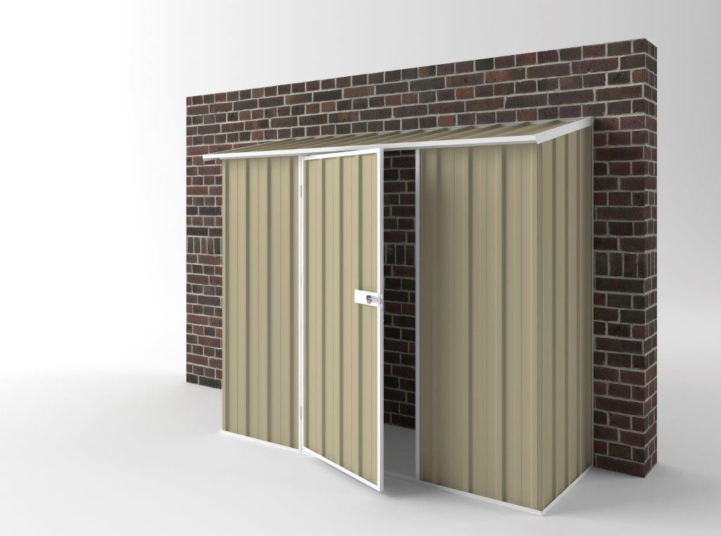 Off The Wall Garden Shed 2.25m (w) x 0.78m (d) Standard - 1.95m Wheat Colour