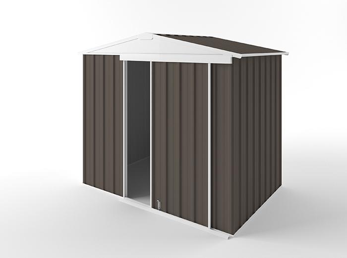 Gable Slider Garden Shed 2.25m (w) x 1.50m (d) Standard - 1.97m Jasmin Brown Colour