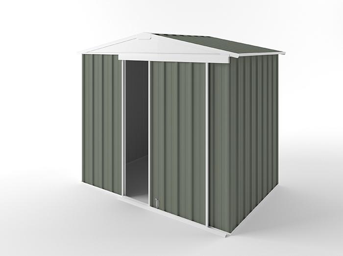 Gable Slider Garden Shed 2.25m (w) x 1.50m (d) Standard - 1.97m Mist Green Colour
