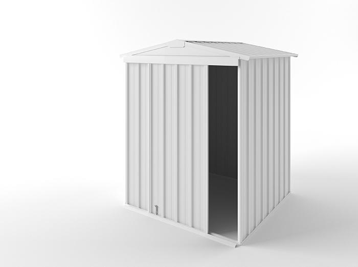 Gable Slider Garden Shed 1.50m (w) x 1.50m (d)x 1.97m (h)  Off White Colour