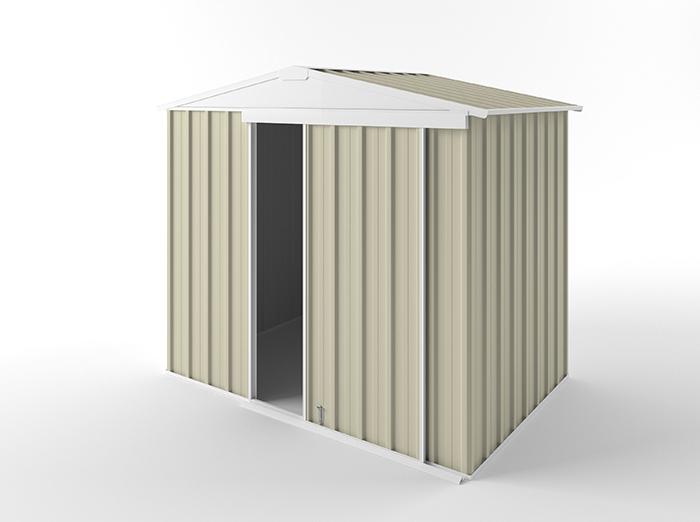 Gable Slider Garden Shed 2.25m (w) x 1.50m (d) Standard - 1.97m Smooth Cream Colour