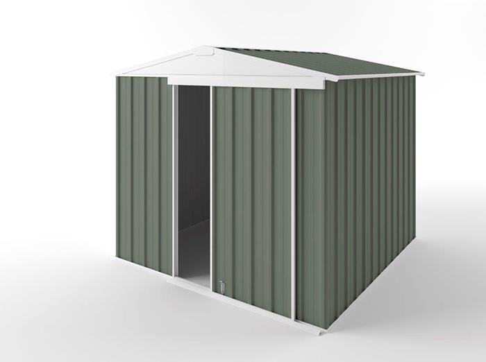 Gable Slider Garden Shed 2.25m (w) x 2.25m (d)x 1.97m (h)  Mist Green Colour