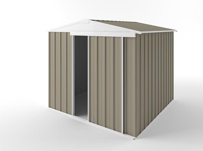 Gable Slider Garden Shed 2.25m (w) x 2.25m (d)x 1.97m (h)  Stone Colour