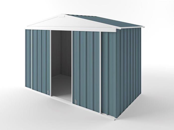 Gable Slider Garden Shed 3.00m (w) x 1.50m (d) Standard - 2.10m Blue Horizon Colour