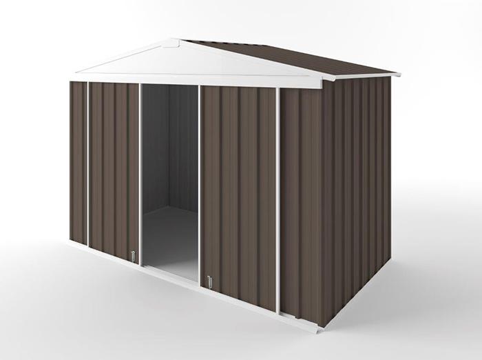 Gable Slider Garden Shed 3.00m (w) x 1.50m (d)x 2.10m (h)  Jasmin Brown Colour
