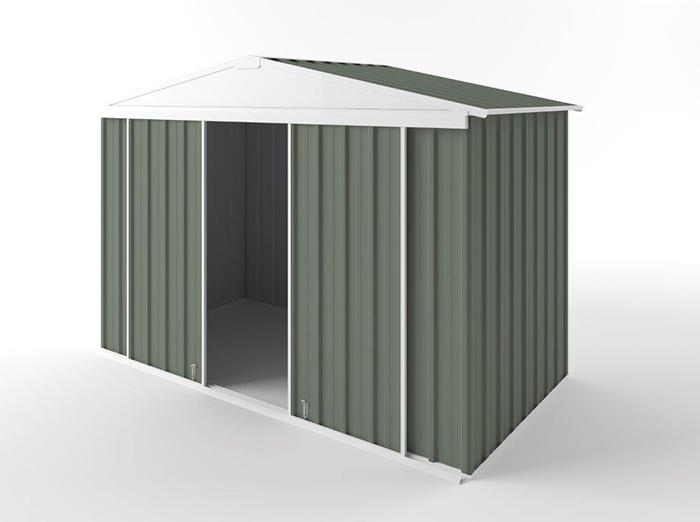 Gable Slider Garden Shed 3.00m (w) x 1.50m (d)x 2.10m (h)  Mist Green Colour