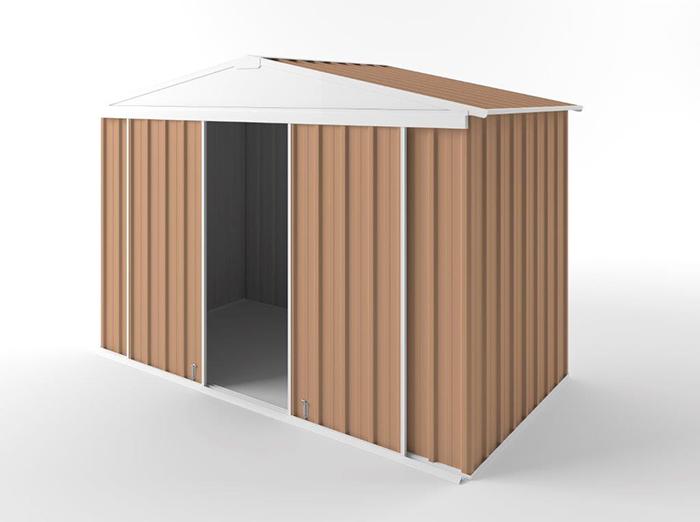 Gable Slider Garden Shed 3.00m (w) x 1.50m (d) Standard - 2.10m Pale Terracotta Colour