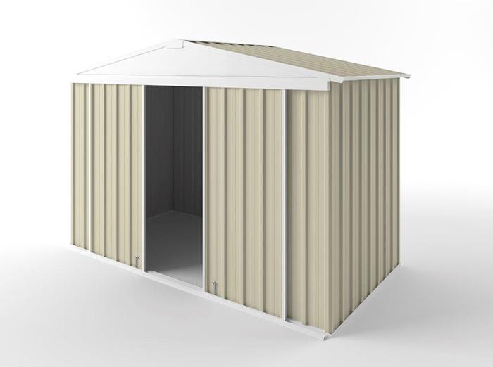 Gable Slider Garden Shed 3.00m (w) x 1.50m (d)x 2.10m (h)  Smooth Cream Colour