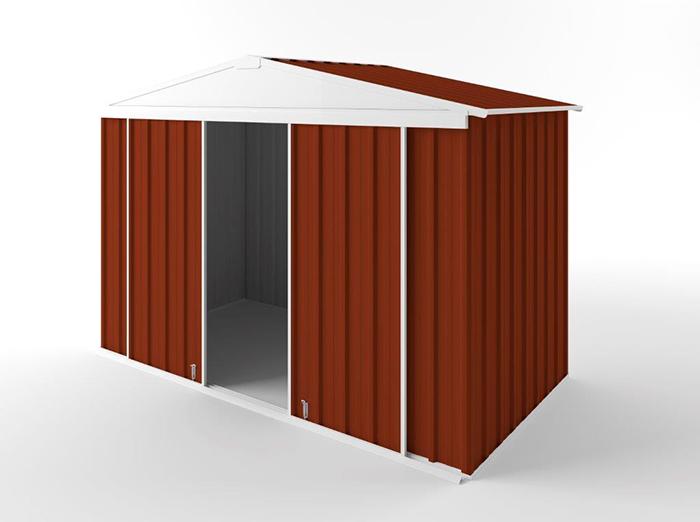 Gable Slider Garden Shed 3.00m (w) x 1.50m (d) Standard - 2.10m Tuscan Red Colour