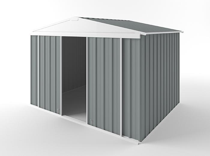 Gable Slider Garden Shed 3.00m (w) x 2.25m (d) Standard - 2.10m Armour Grey Colour
