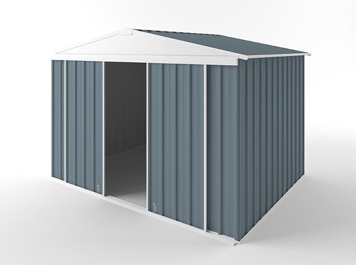 Gable Slider Garden Shed 3.00m (w) x 2.25m (d) Standard - 2.10m Blue Horizon Colour