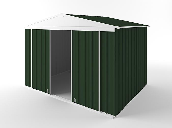 Gable Slider Garden Shed 3.00m (w) x 2.25m (d) Standard - 2.10m Caulfield Green Colour
