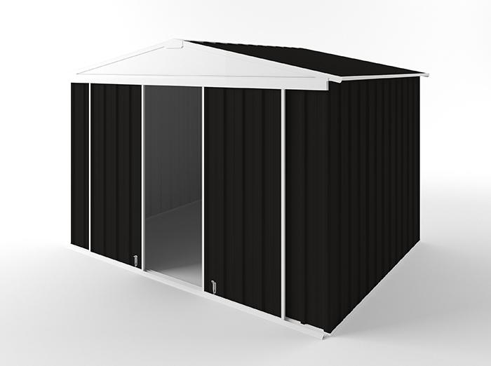 Gable Slider Garden Shed 3.00m (w) x 2.25m (d) Standard - 2.10m Ebony Colour