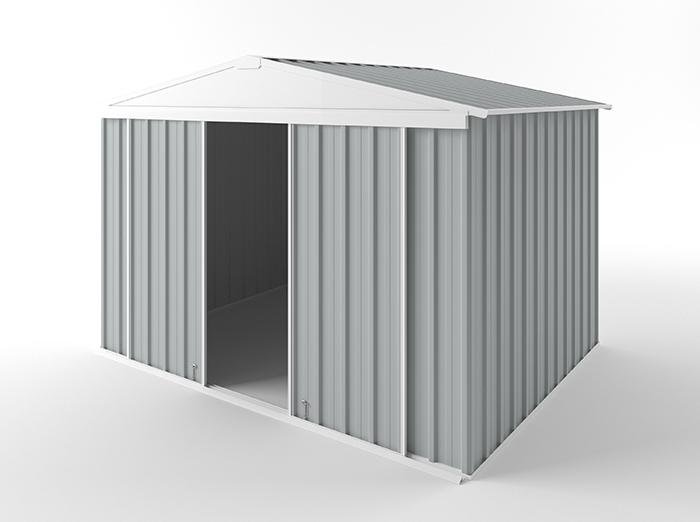 Gable Slider Garden Shed 3.00m (w) x 2.25m (d) Standard - 2.10m Gull Grey Colour