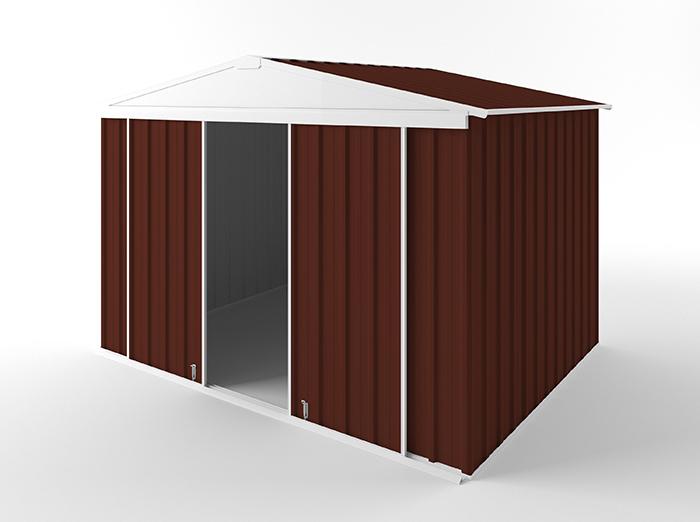 Gable Slider Garden Shed 3.00m (w) x 2.25m (d) Standard - 2.10m Heritage Red Colour