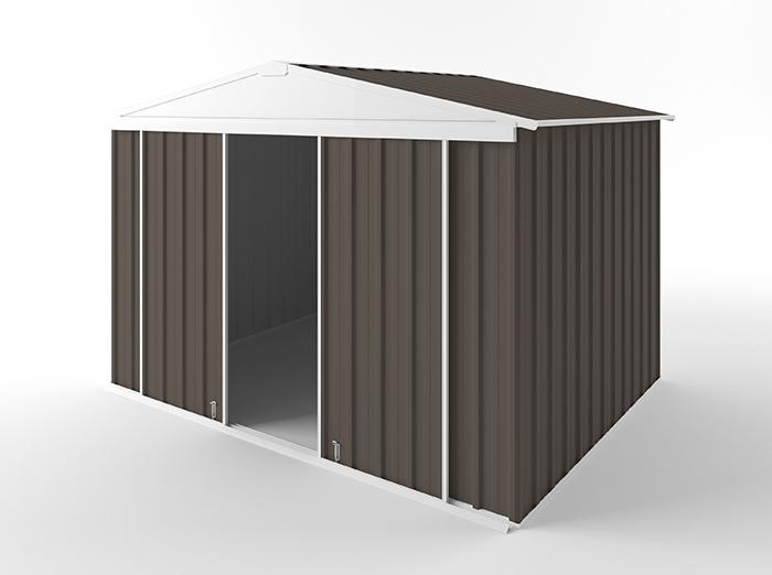 Gable Slider Garden Shed 3.00m (w) x 2.25m (d) Standard - 2.10m Jasmin Brown Colour