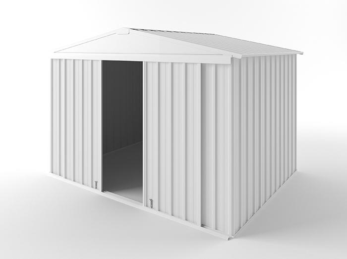Gable Slider Garden Shed 3.00m (w) x 2.25m (d) Standard - 2.10m Off White Colour