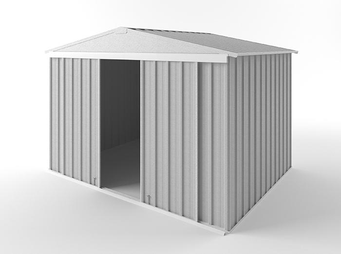 Gable Slider Garden Shed 3.00m (w) x 2.25m (d) Standard - 2.10m Zinc Colour
